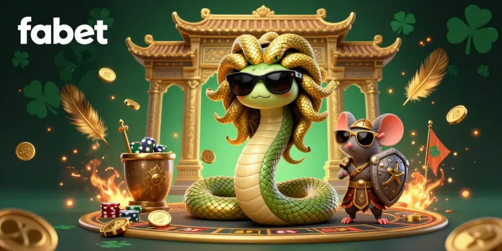 Experience the vibrant charm of fabet with Greek mythology characters in a dynamic casino setting.