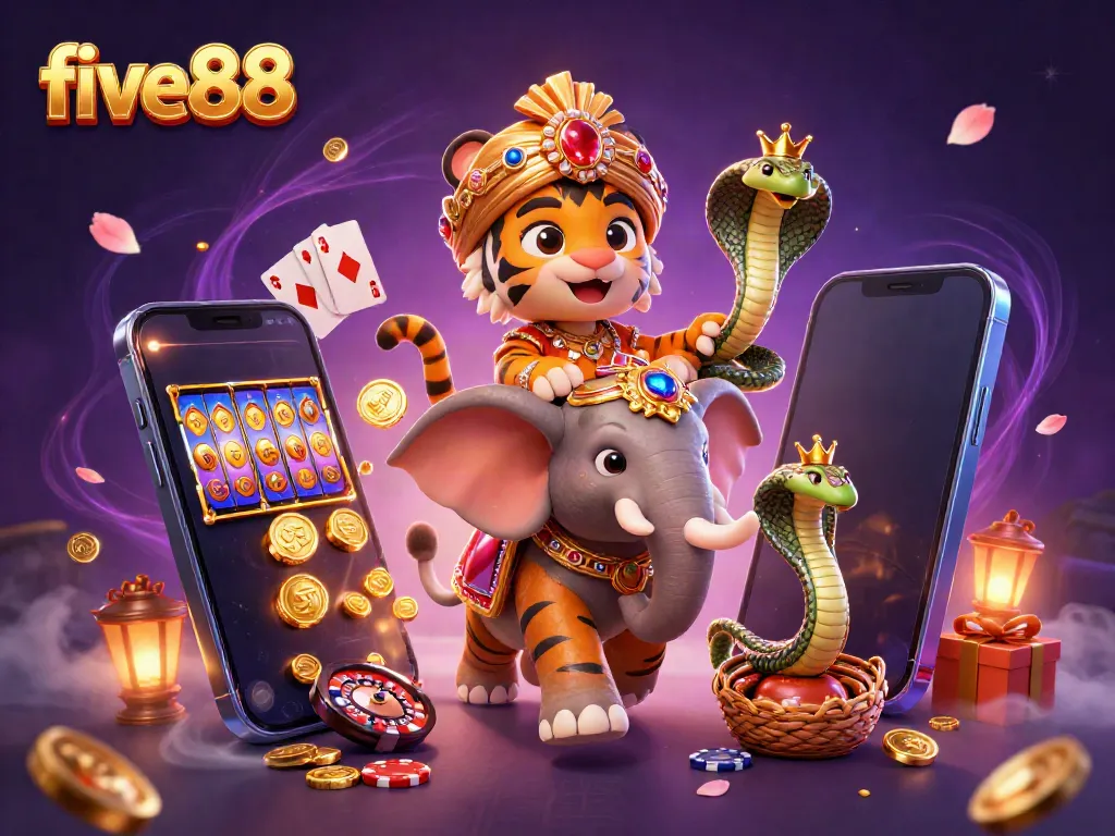 Engage with exciting games at five88 featuring classic slots, vibrant characters, and dynamic elements.